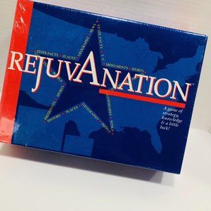 NEW RejuvAnation United States Map Board Game Strategy Trivia USA